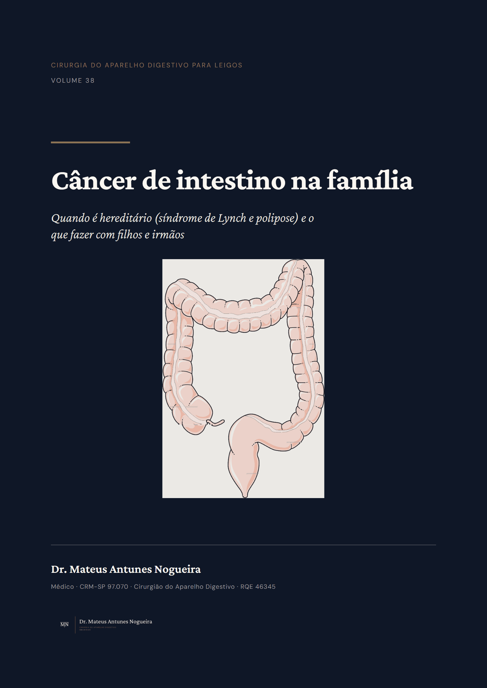 Capa do livro Câncer de intestino na família