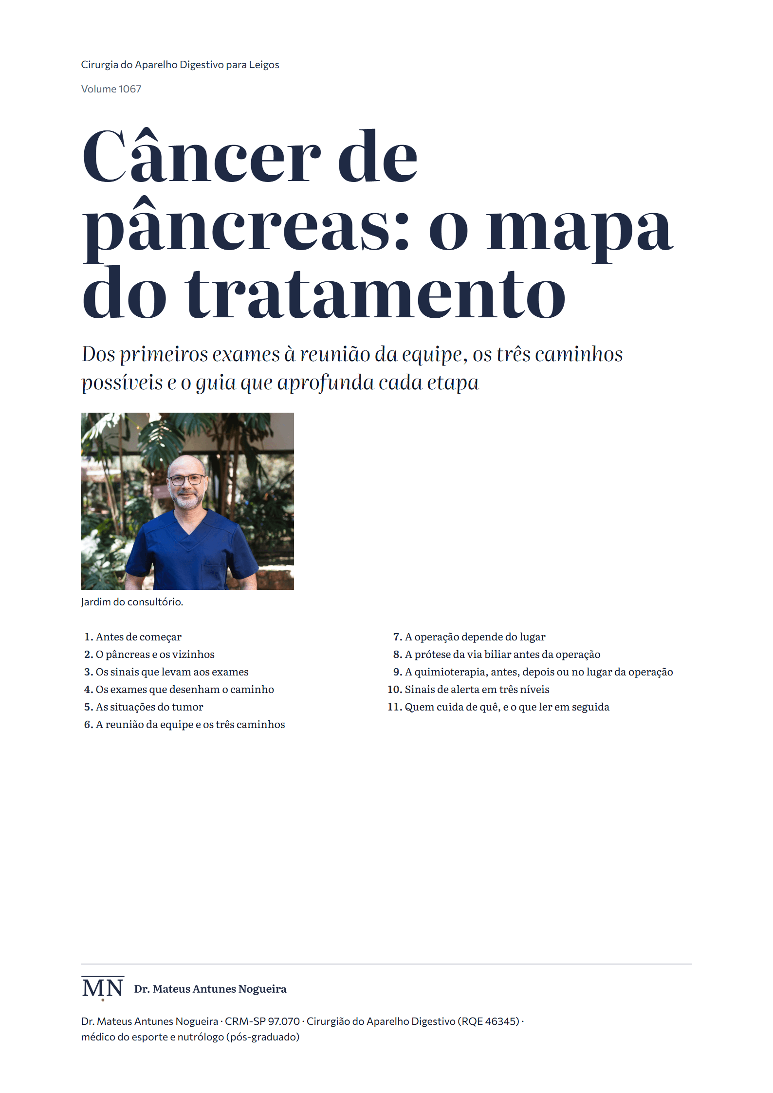 Capa do livro Câncer de pâncreas: o mapa do tratamento