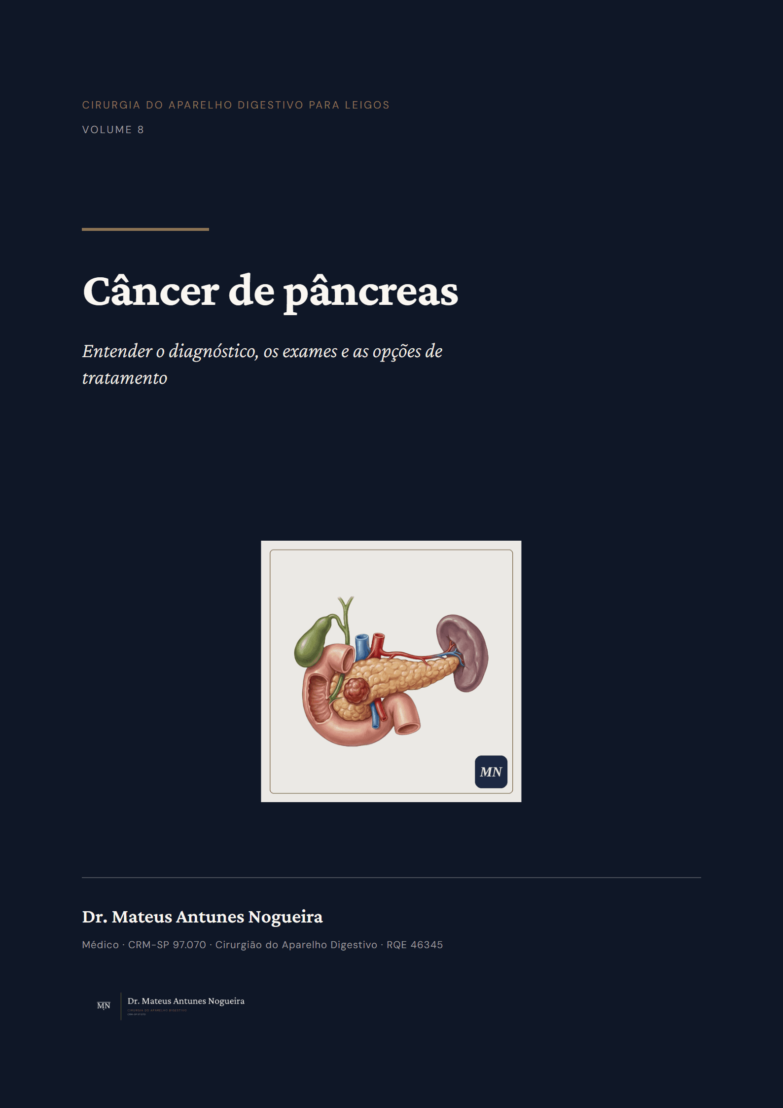 Capa do livro Câncer de pâncreas
