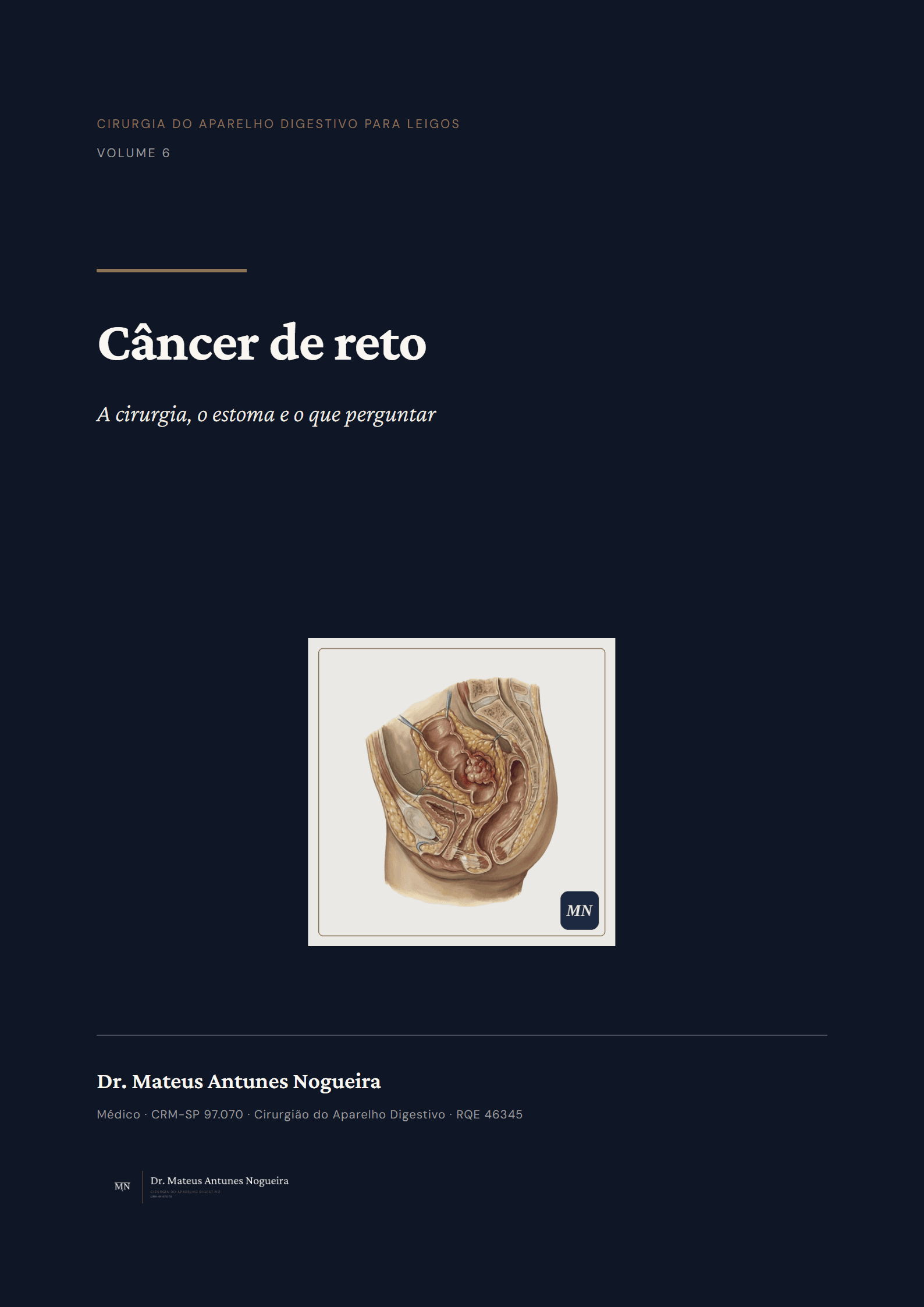 Capa do livro Câncer de reto