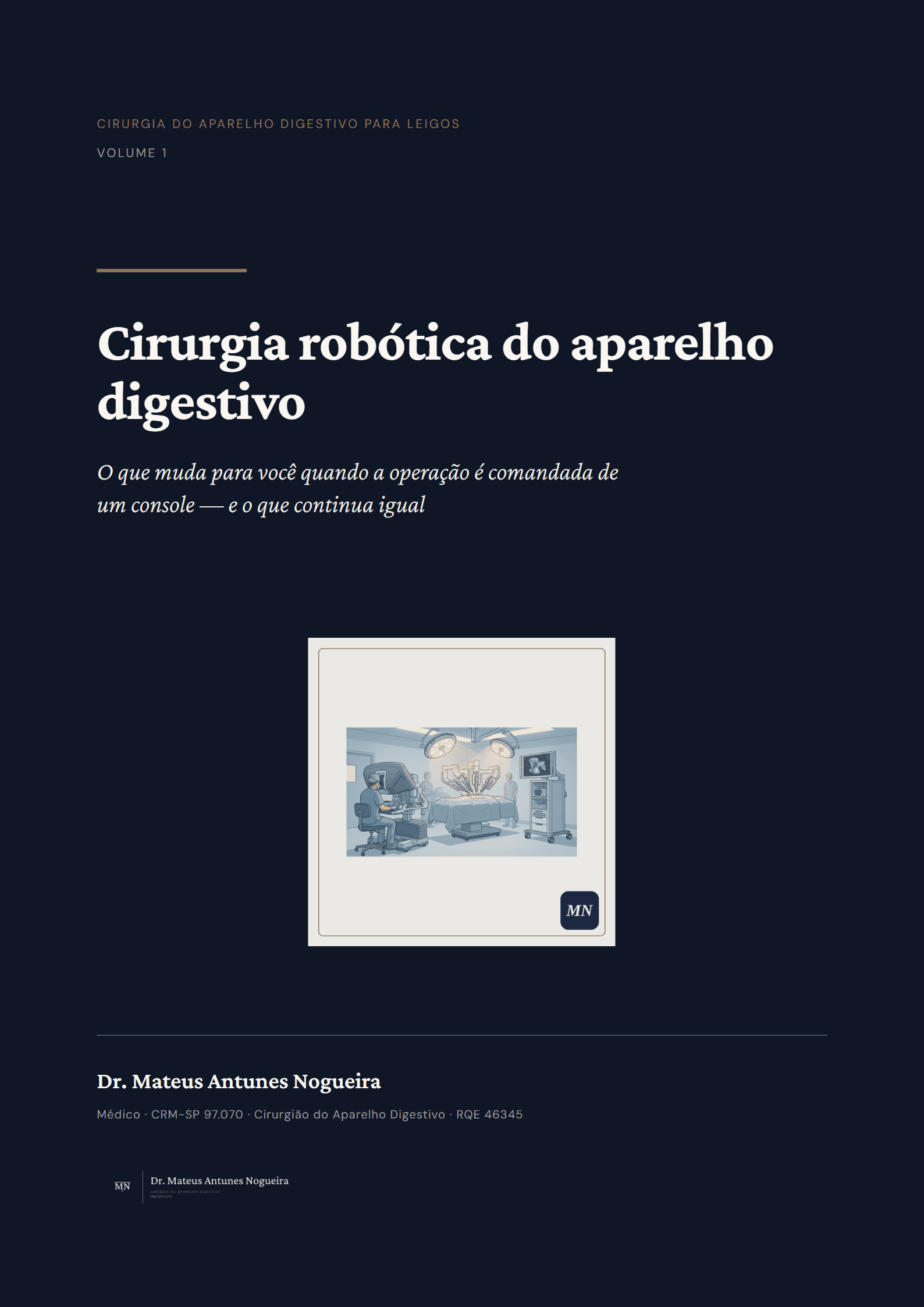 Capa do livro Cirurgia robótica do aparelho digestivo