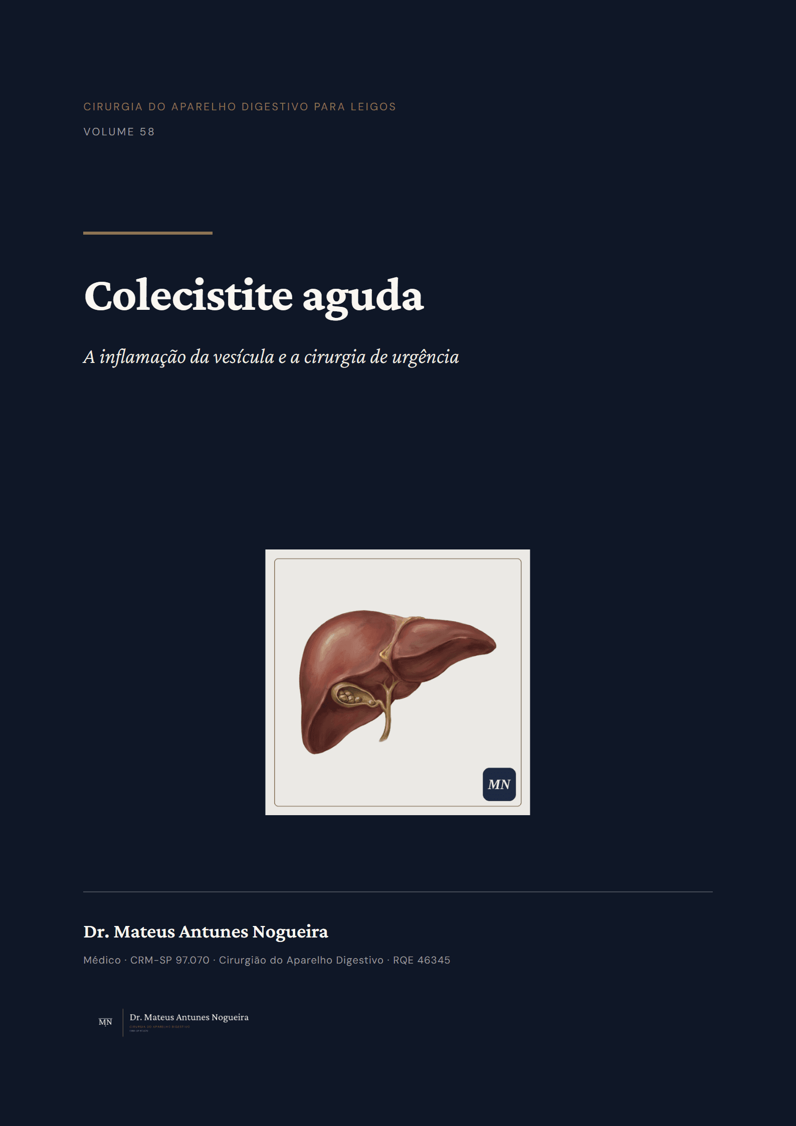 Capa do livro Colecistite aguda