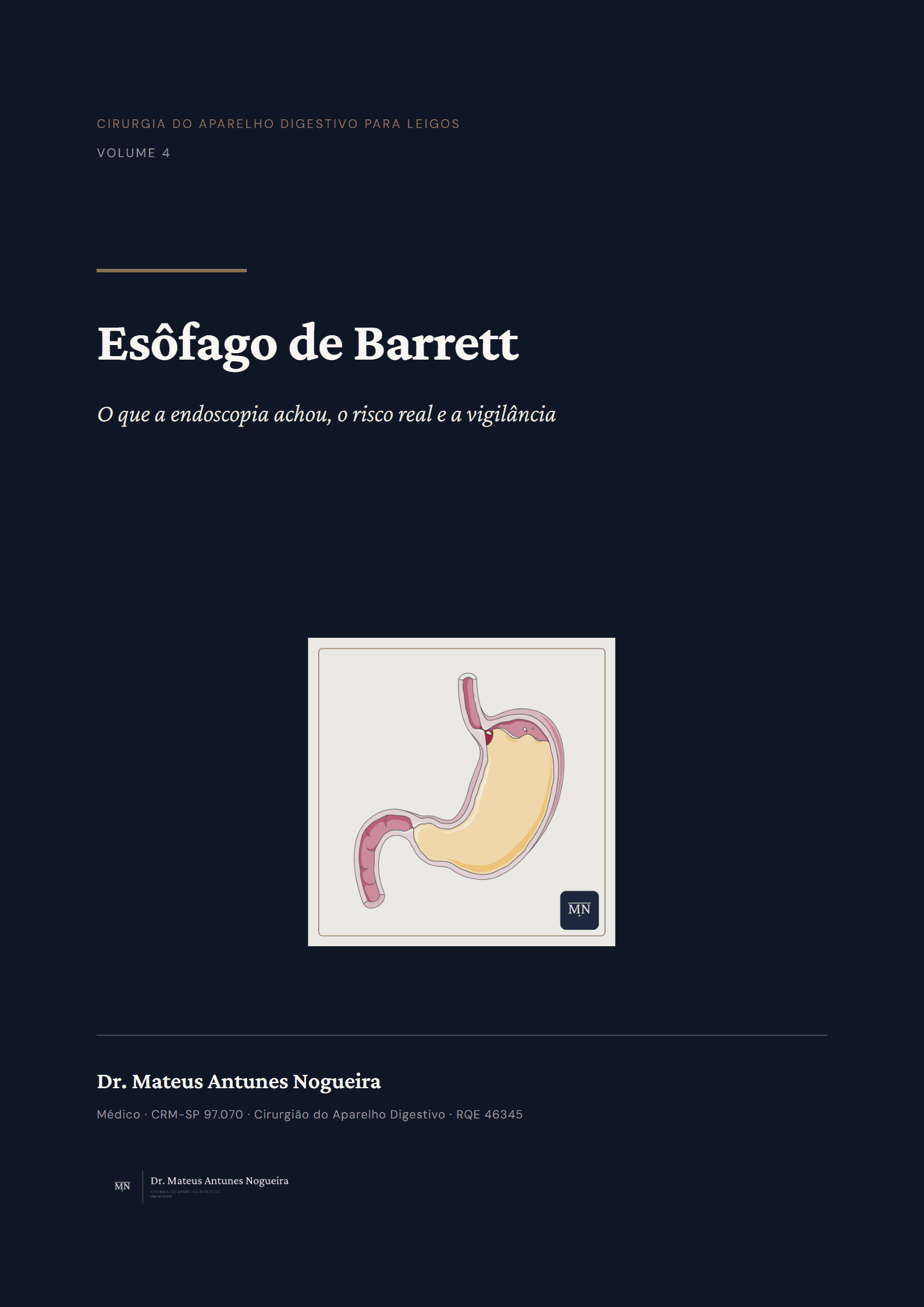 Capa do livro Esôfago de Barrett