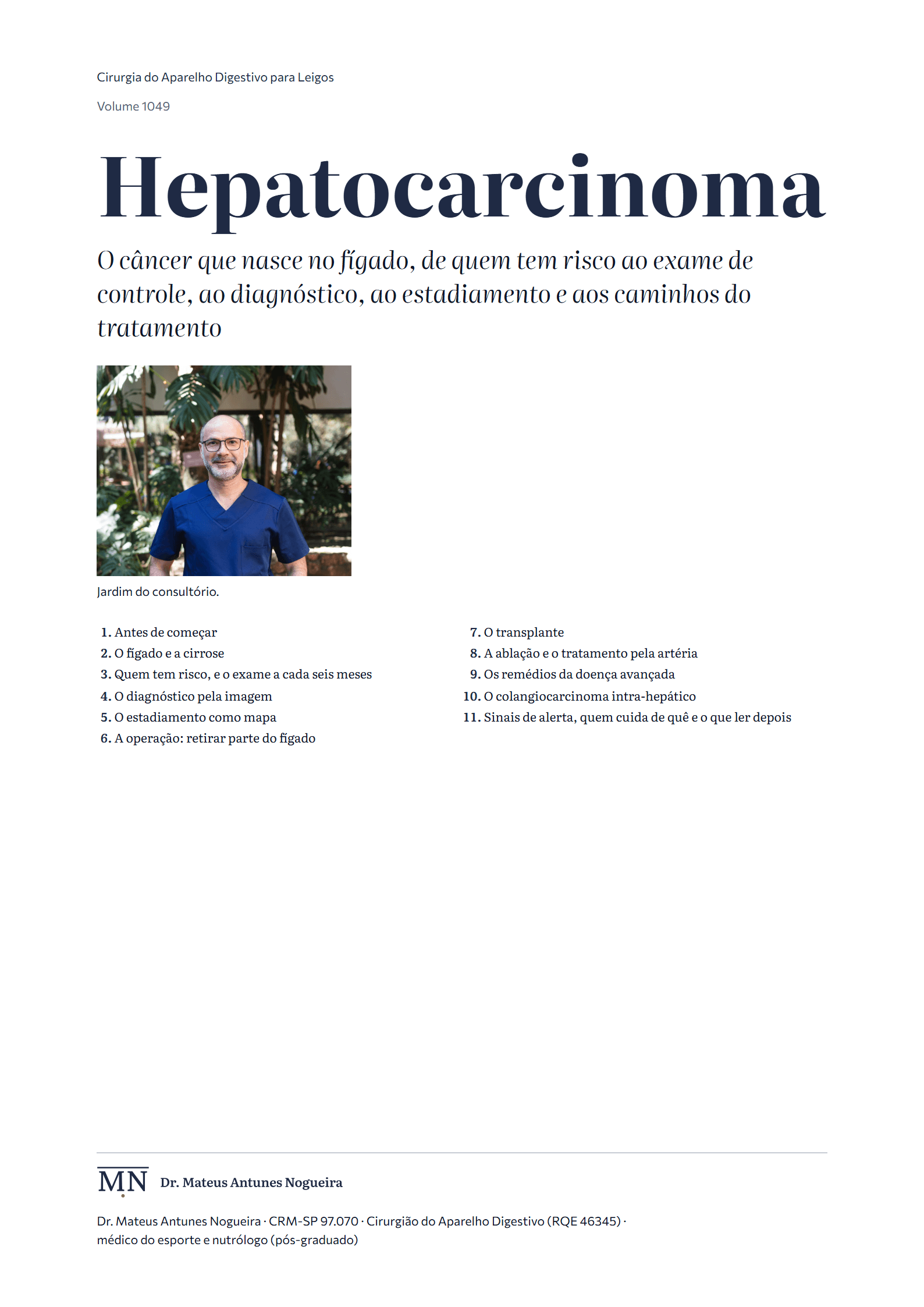 Capa do livro Hepatocarcinoma