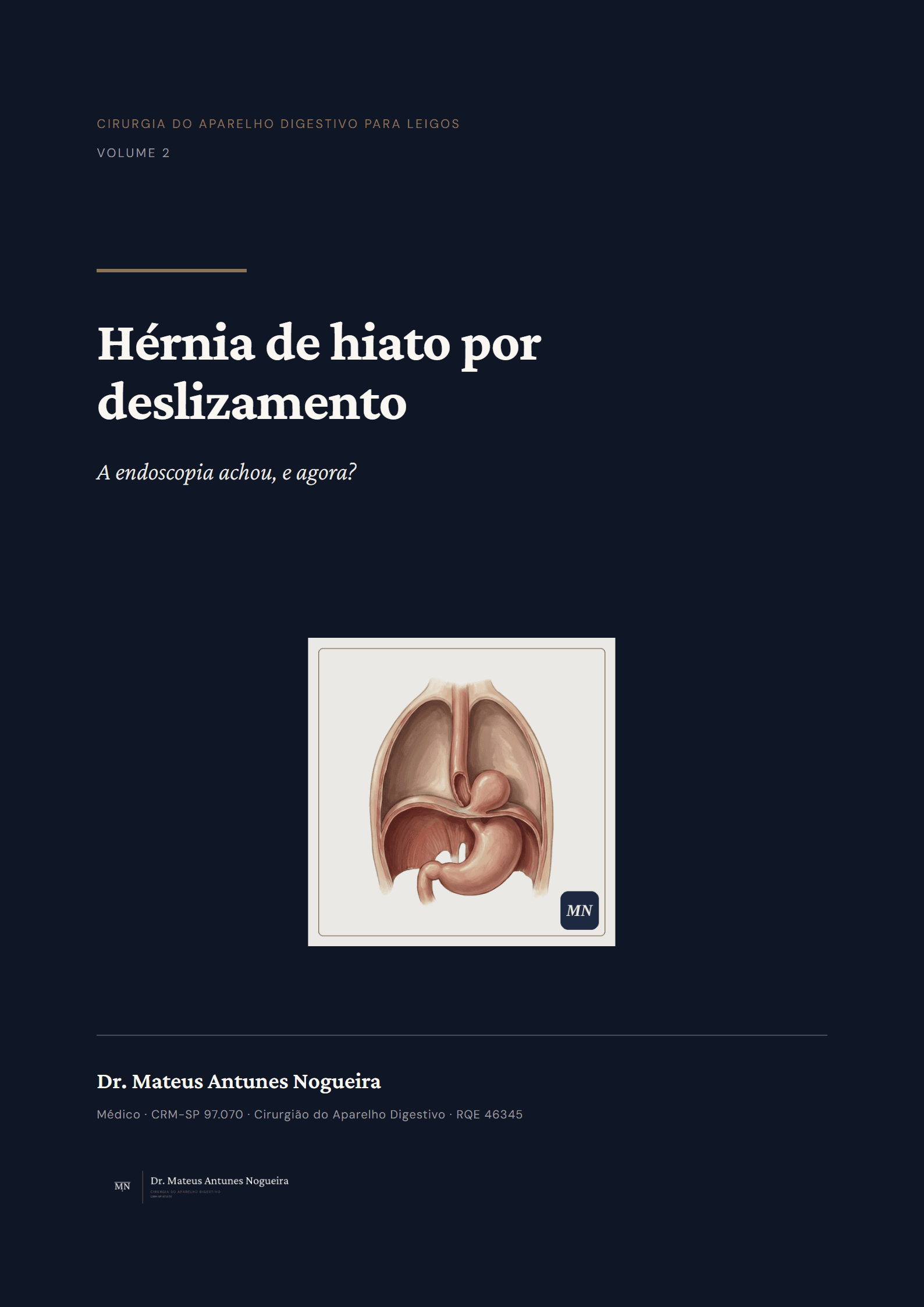 Capa do livro Hérnia de hiato por deslizamento