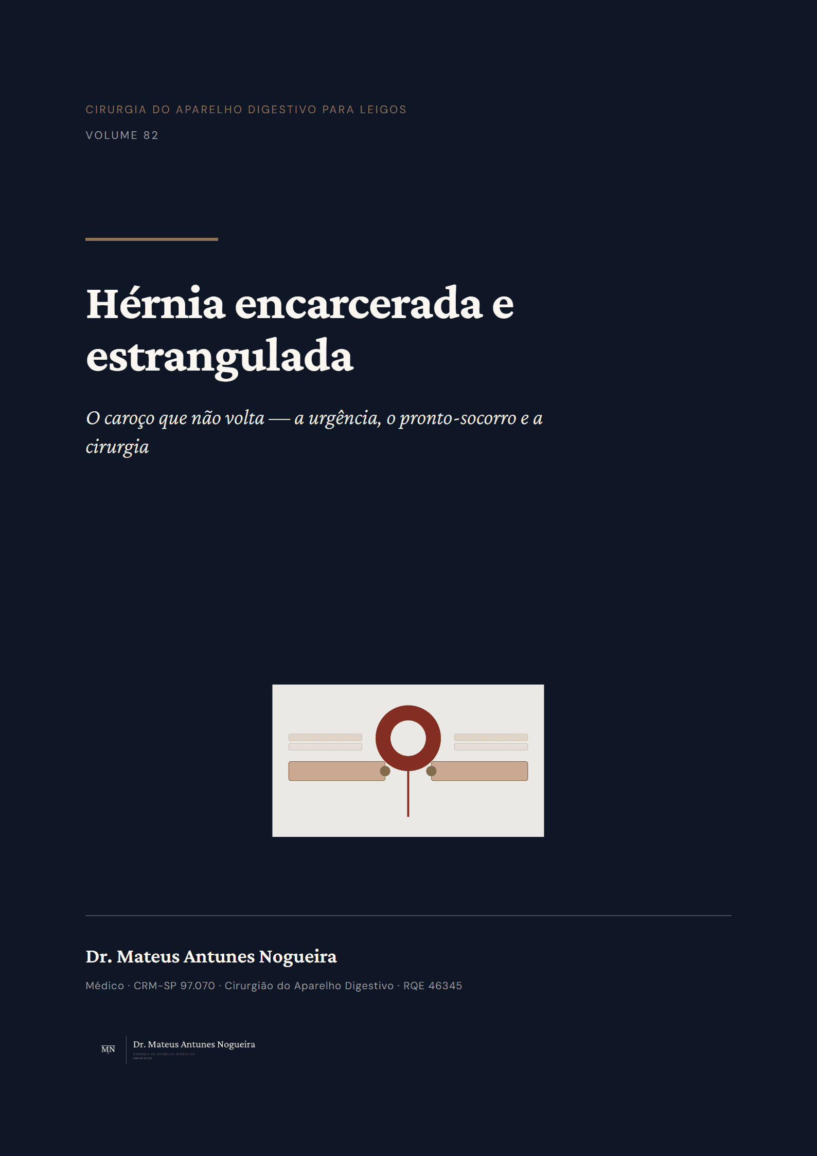 Capa do livro Hérnia encarcerada e estrangulada