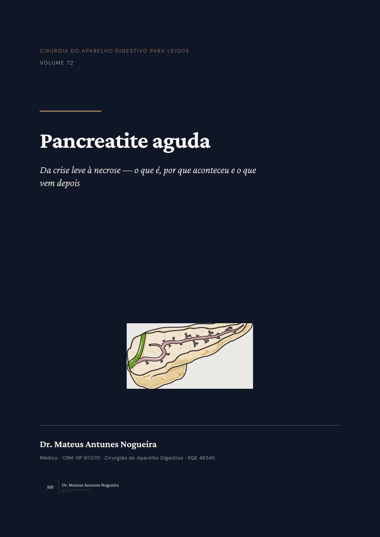 Capa do livro Pancreatite aguda