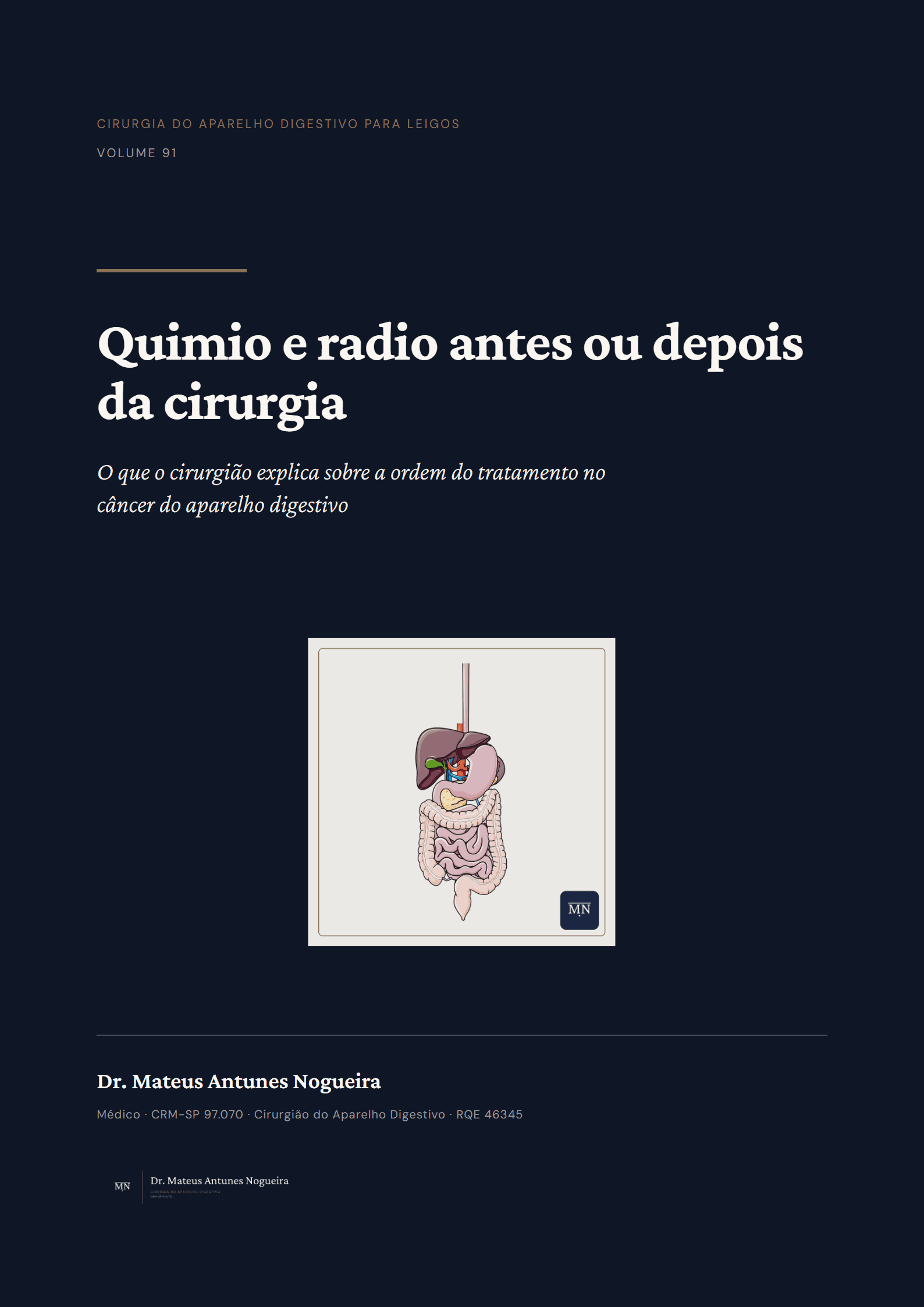 Capa do livro Quimio e radio antes ou depois da cirurgia