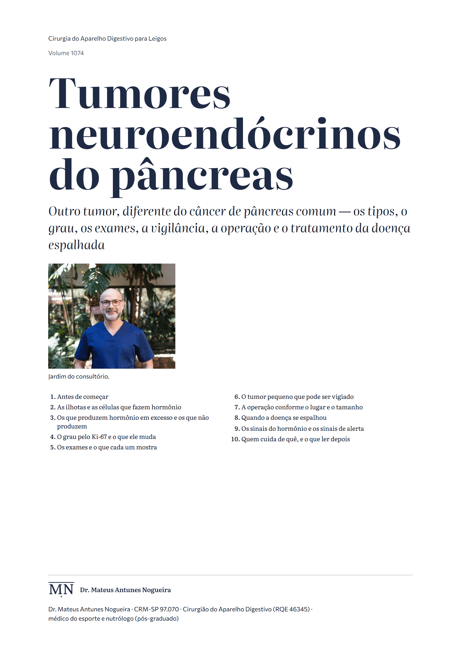 Capa do livro Tumores neuroendócrinos do pâncreas